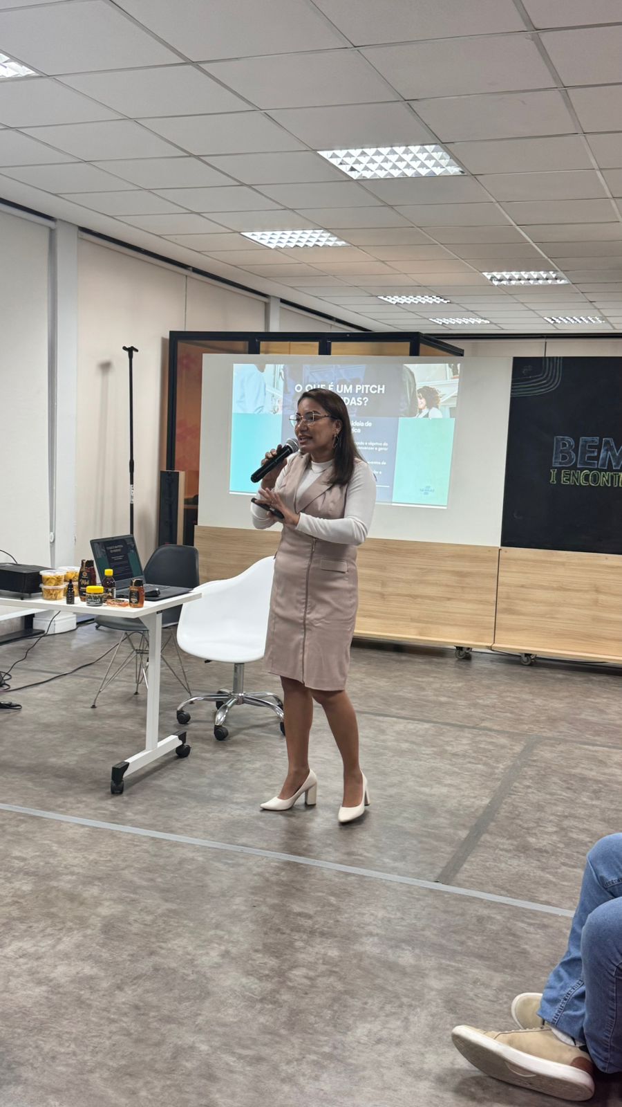 Apresentação em encontro empresarial